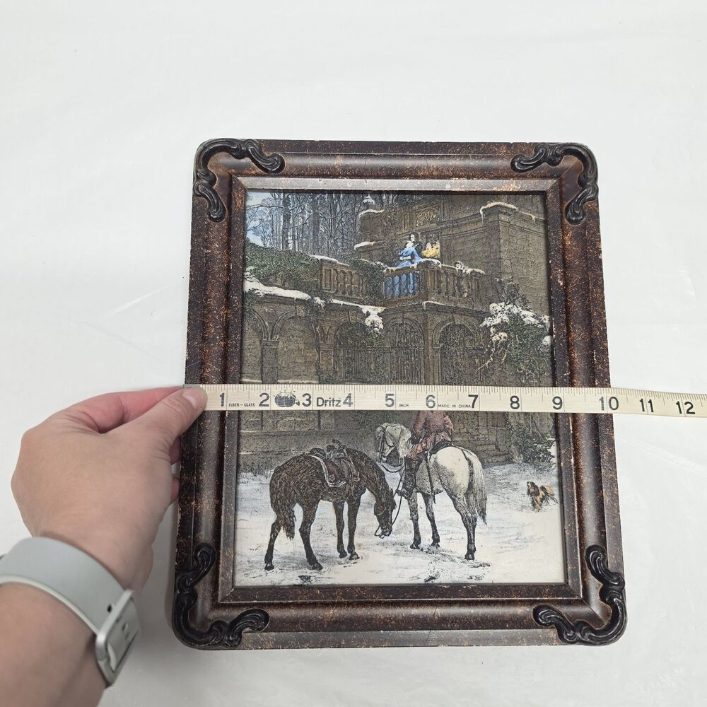 The Empty Saddle Reproduction of Samuel Edmund Waller Artini Engraving Plaque - Picture 6 of 9